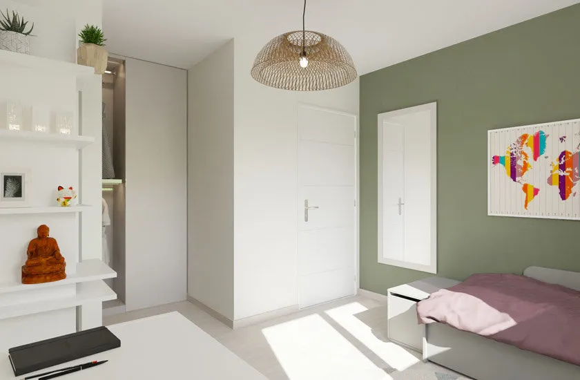 Chambres - Maison Contemporaine avec 4 Chambres à Coupray