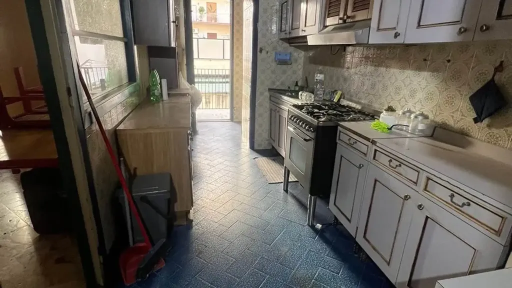 Köök - Two-Level Apartment with Terraces in Villabianca, Palermo