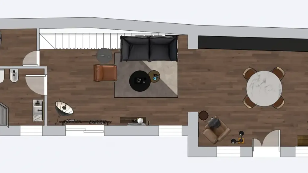 Plaan - Terraced Villa with Panoramic View in Montecchio Maggiore