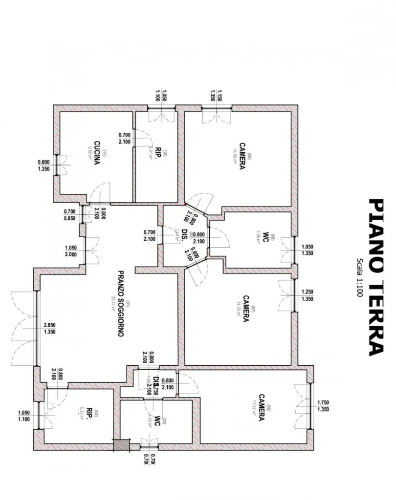 Floor Plan - Contemporary Villa with Sea Access in San Teodoro