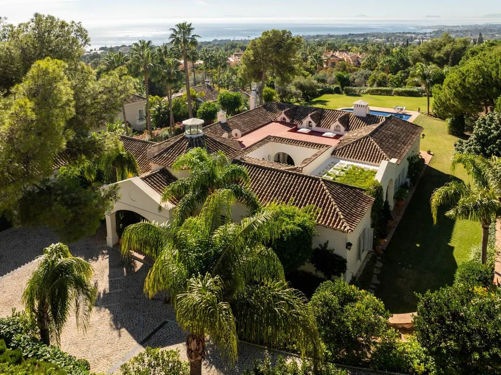 Vue aérienne - Mediterranean Villa with Sea View in Marbella