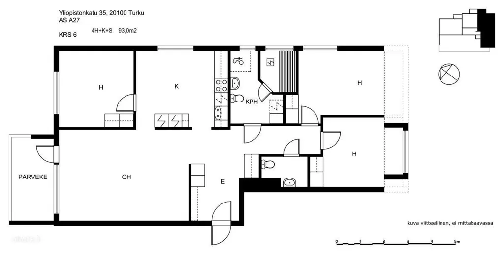 Plaan - Spacious Flat with Balcony in Turku City Centre