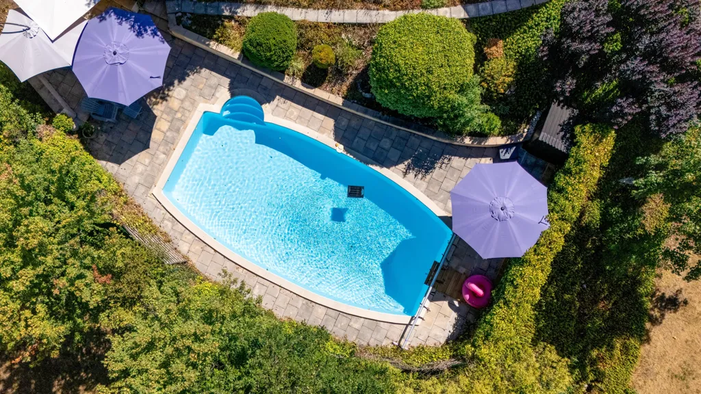 Vista aerea - House with Pool and Spa near Cahors