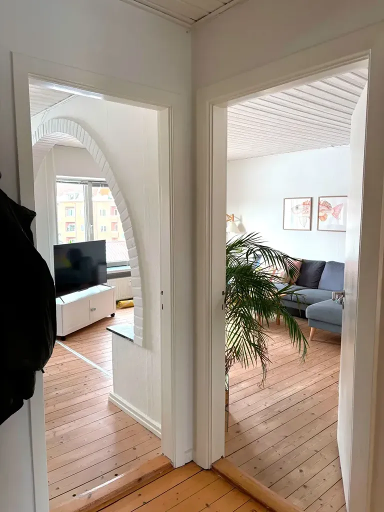 Hallway - 3-Bed Apartment with Balcony in Øgade, Aalborg