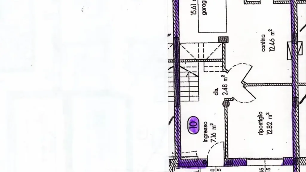 Floor Plan - Two-Level Apartment with Solar Features in Massa Lombarda