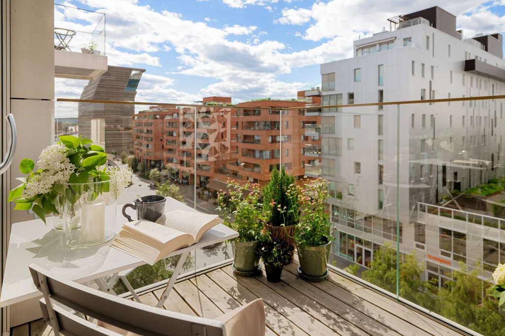 Balcon - Appartement 4 pièces à Oslo