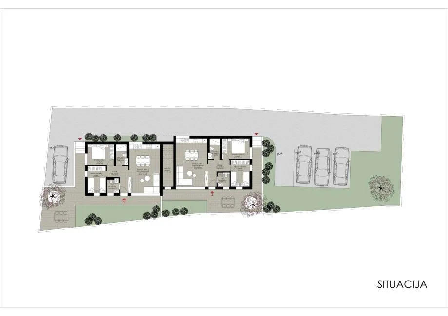 Floor Plan - Two-Bedroom Apartment with Sea View in Rtina