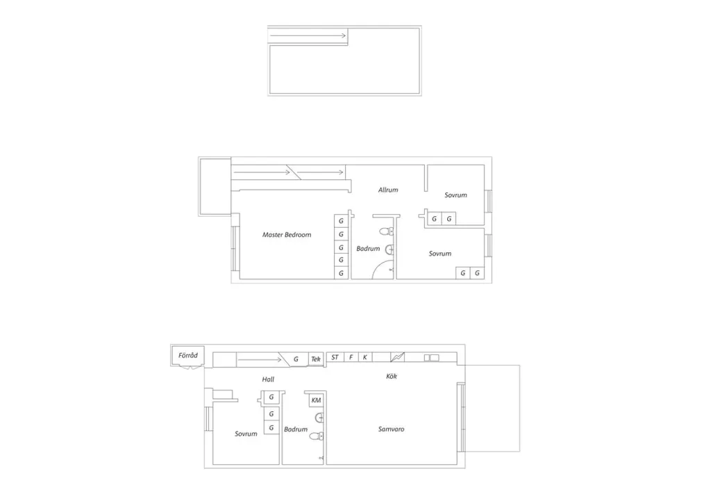 Plan - Modern Flat with South Terrace in Allarps Terrasser