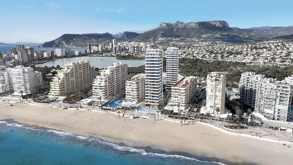 Vue aérienne - Apartment with Pool in Calpe's Playa Fossa