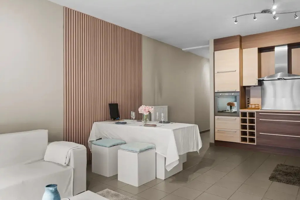 Séjour - Appartement 1 Chambre Lumineux au Cœur de Geraardsbergen