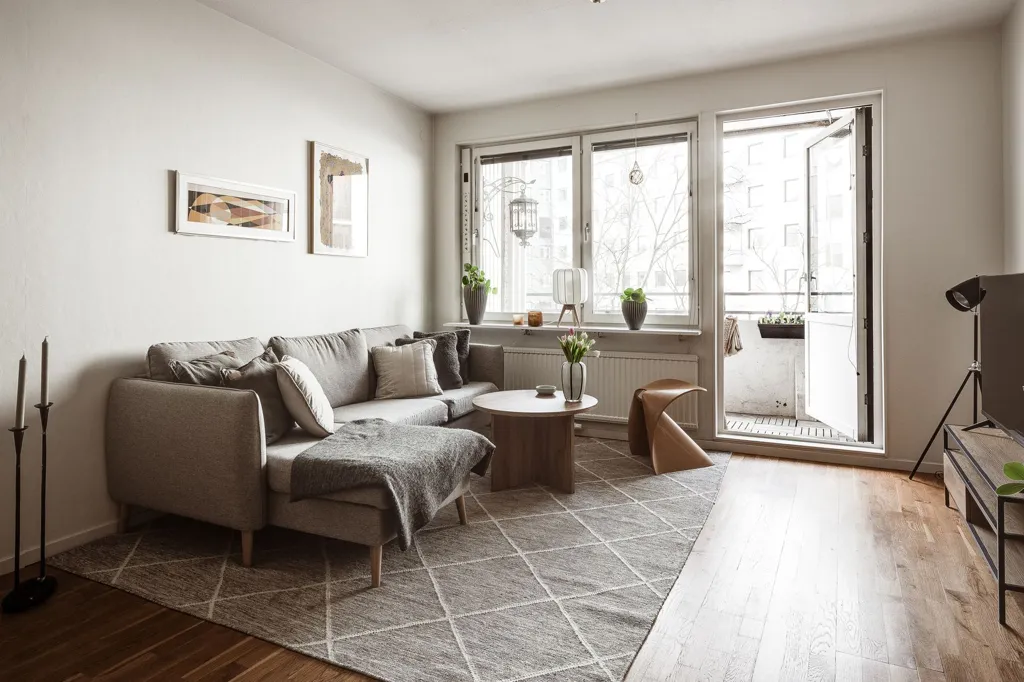 Séjour - City Centre Flat with Balcony in Gothenburg