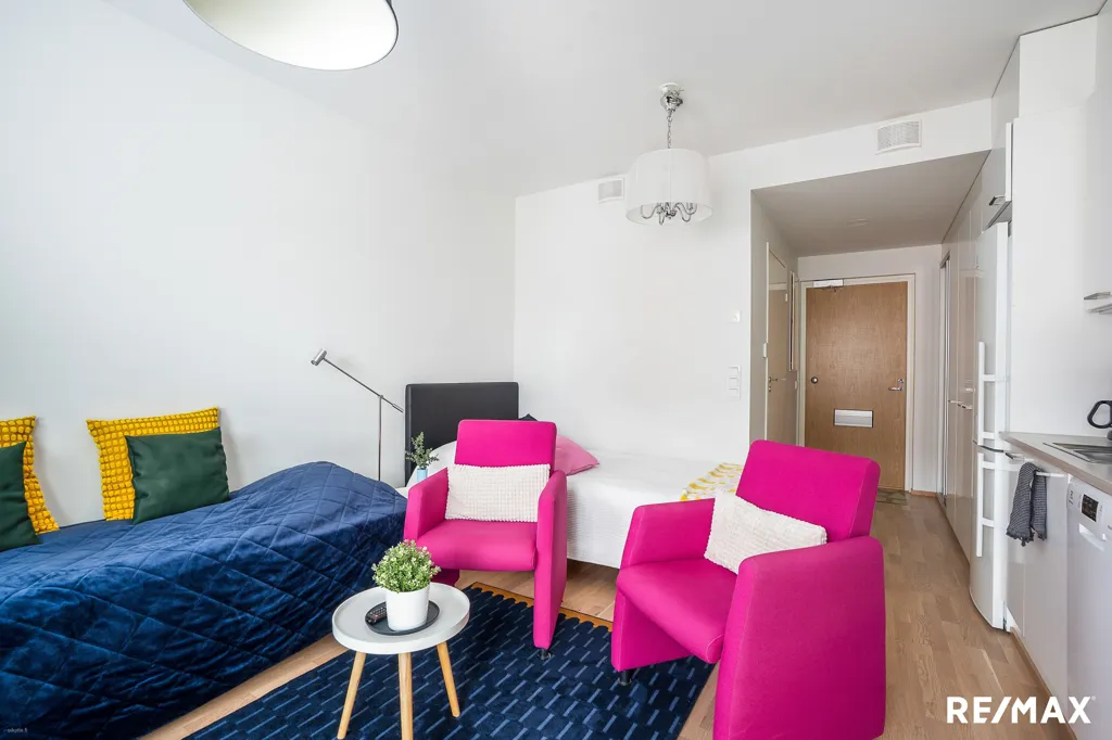 Living Room - Modern Studio with French Balcony in Logomo Area