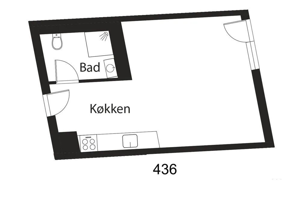 Appartement 1 pièces à København