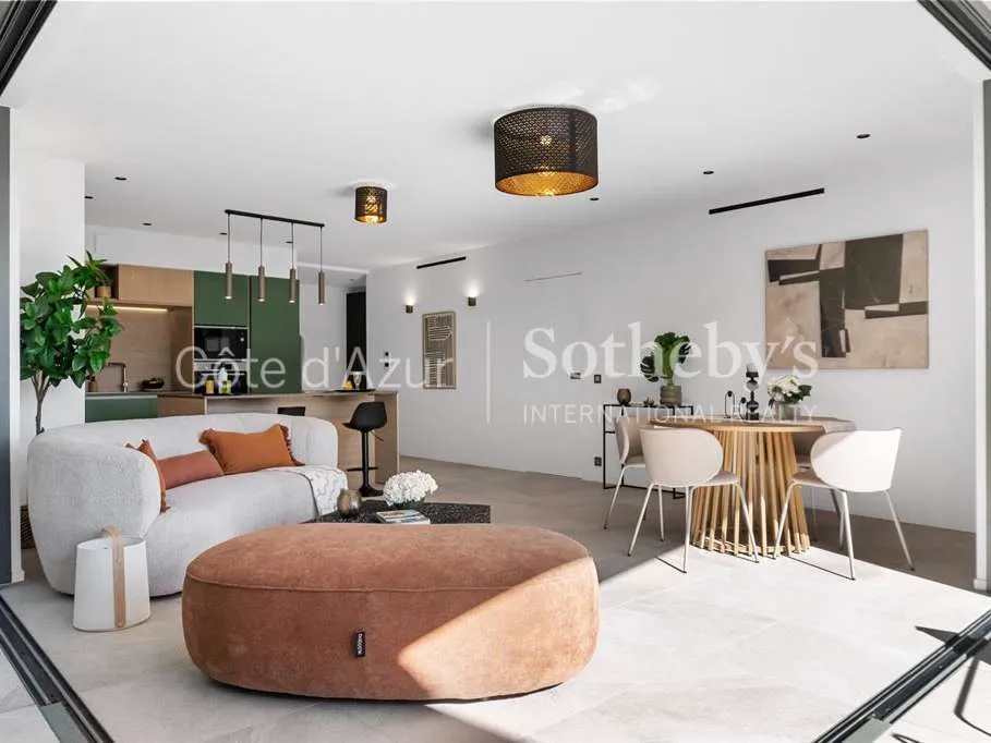 Living Room - Modern Apartment with Sea View in Les Adrets-de-l'Estérel