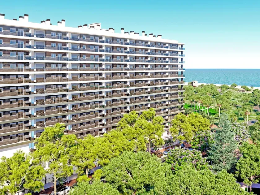 Vista aérea - Piso con terraza y vistas al mar en Cabanes, Castellón