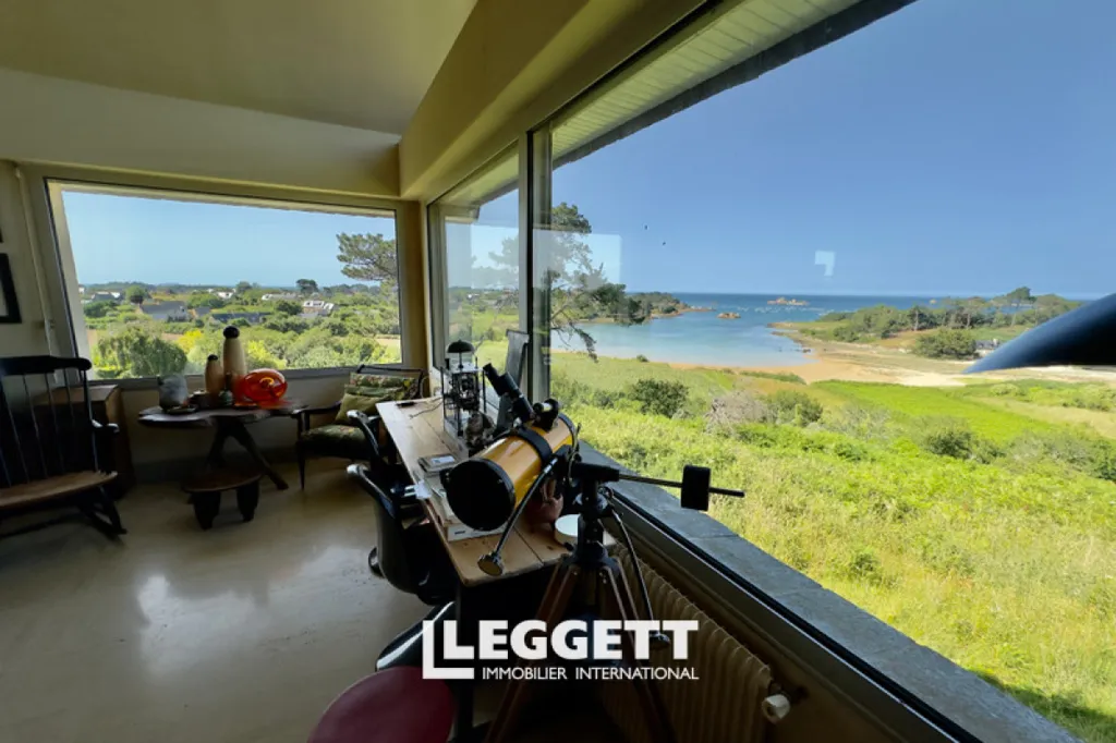 Bureau - Maison-Belvédère avec Vue Mer à Buguelès