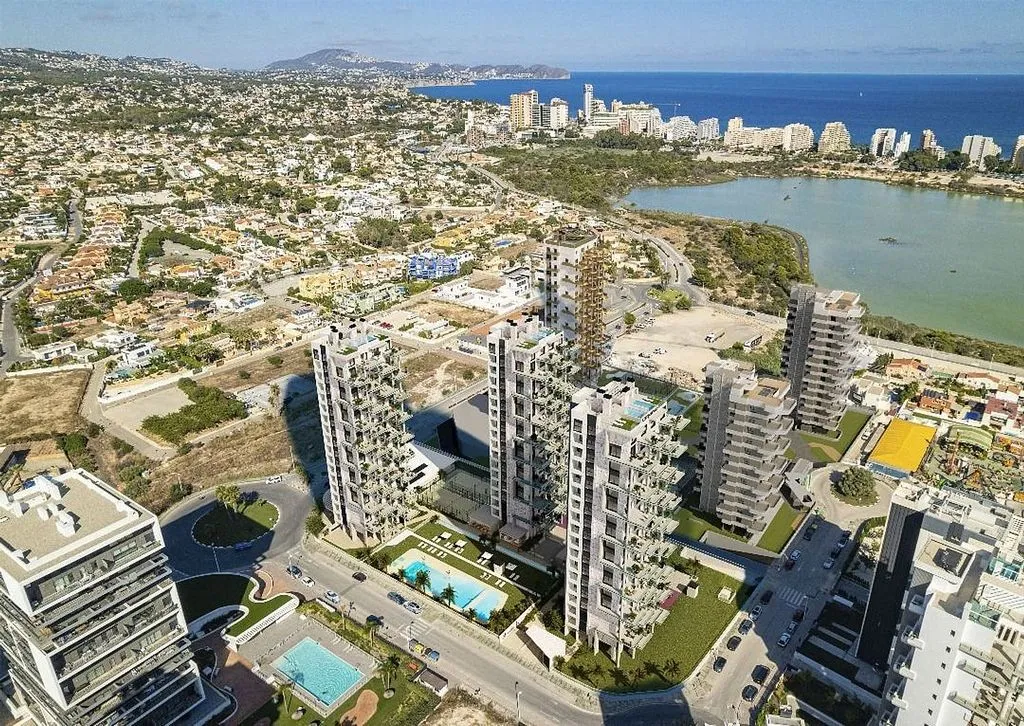 Vue aérienne - Apartment with Sea View and Pool in Calpe