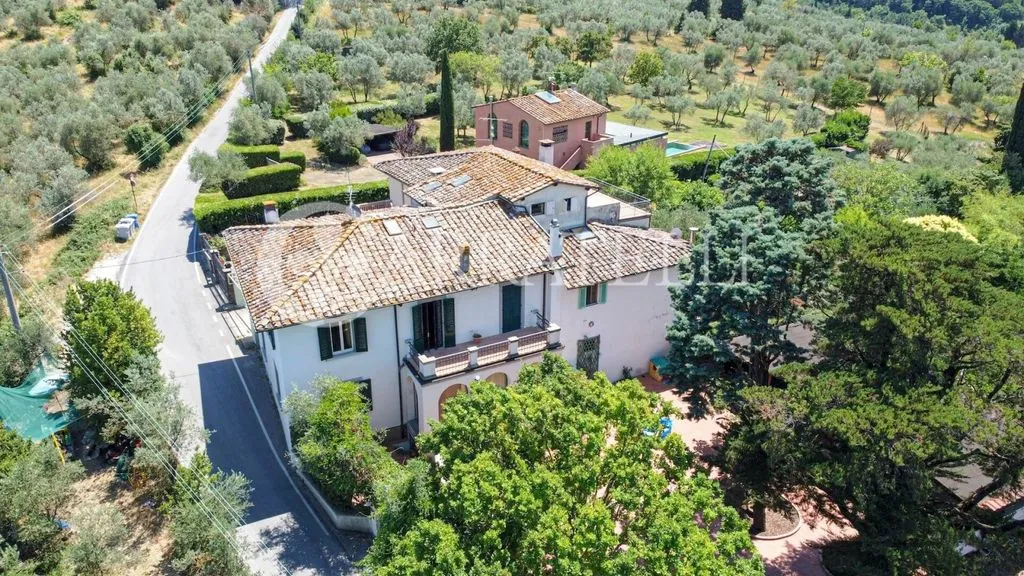 Vue aérienne - Luxury Villa with Panoramic Views in Bagno a Ripoli