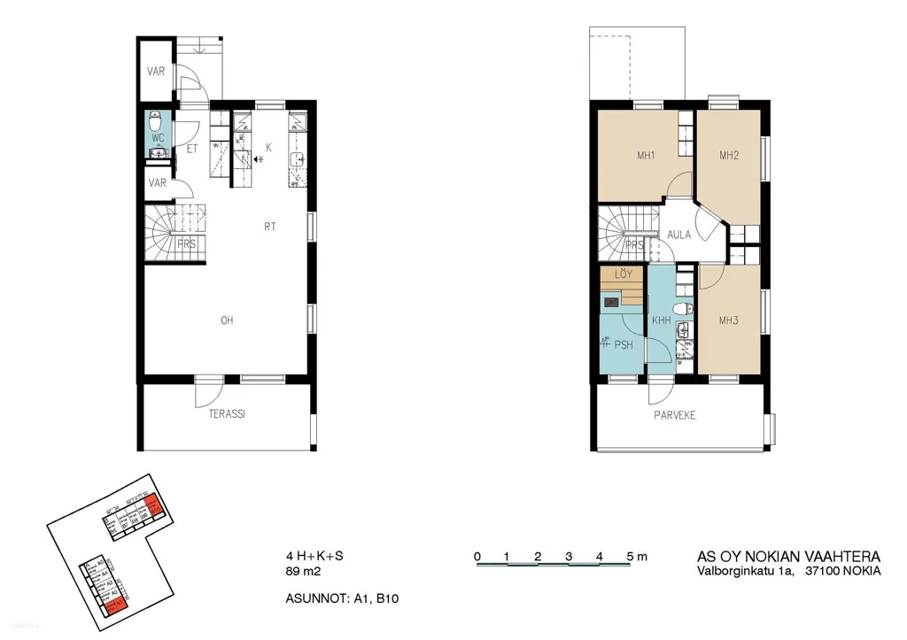 Plan - Modern Apartment with Garden in Nokia Viiki