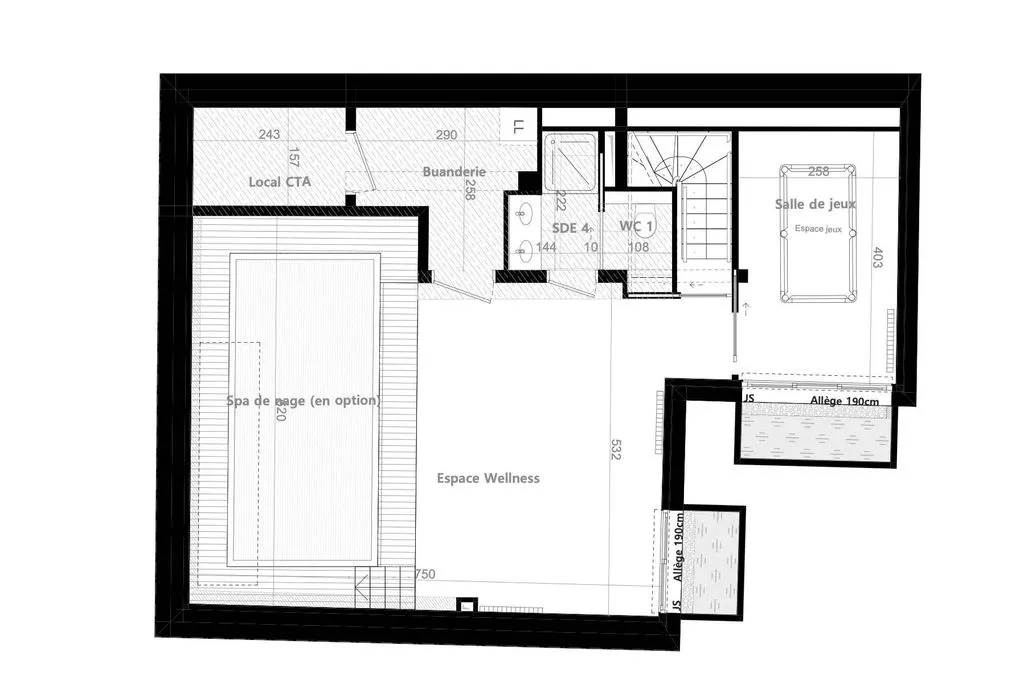Plaan - Luxury Triplex with Spa in Montparnasse, Paris
