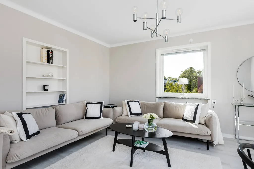 Séjour - Stylish Apartment with Balcony in Central Strängnäs