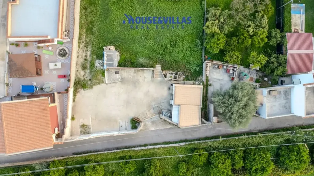 Vue aérienne - Rural Villa with Garden near Avola