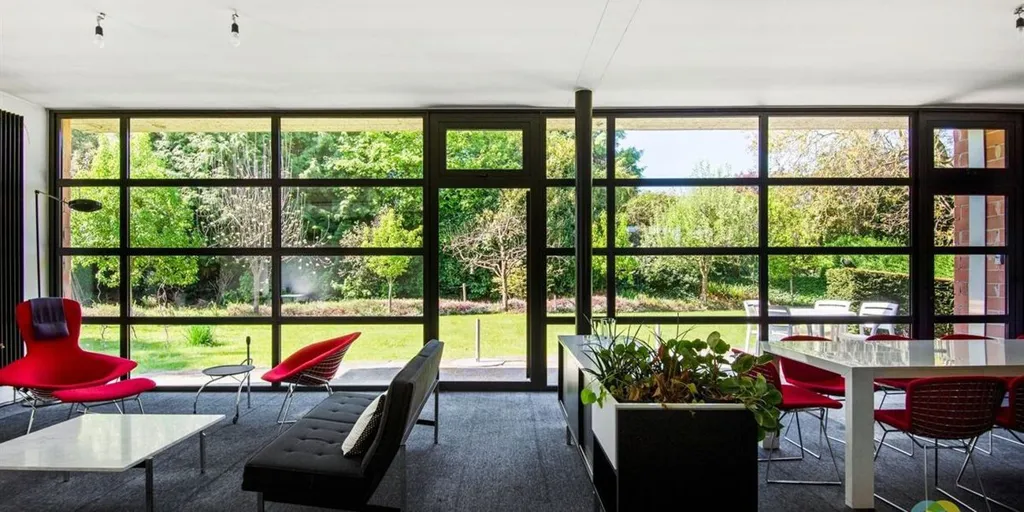 Séjour - Villa Architecturale avec Terrasse à Grimbergen