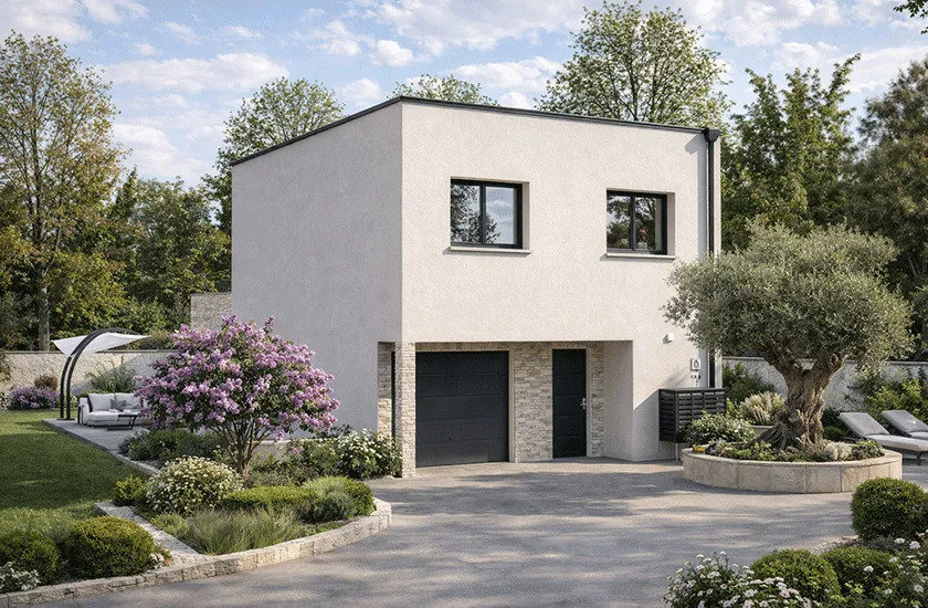 Contemporary House with Garage in Épône