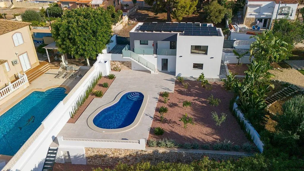 Õhuvaade - Contemporary Chalet with Solar Installation in Calpe