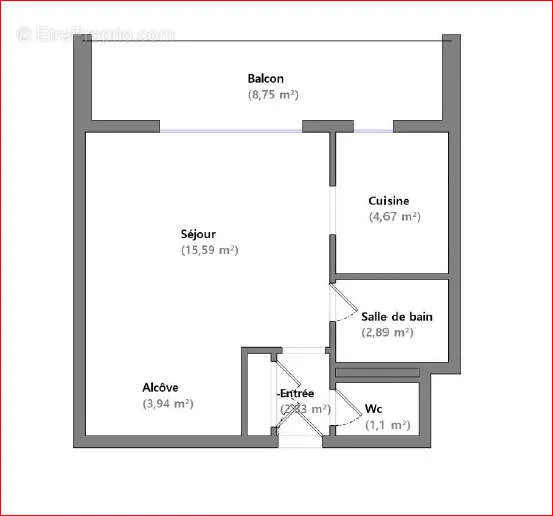 Planimetria - Bright 1-Bed Apartment with Parking near Ocean