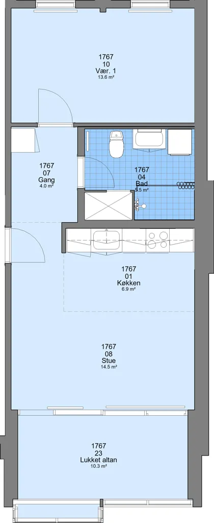 Appartement 2 pièces à Esbjerg