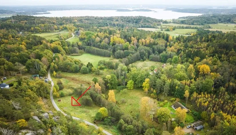 Õhuvaade - Plot with Pre-Approval for Villa in Burås