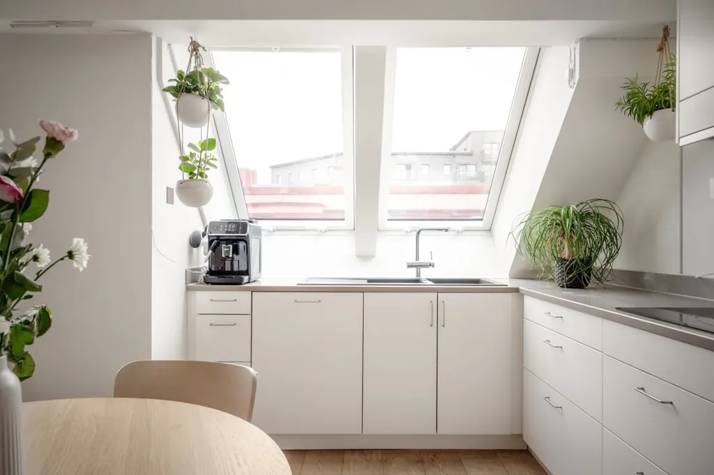 Köök - Apartment with Private Terrace in Göteborg