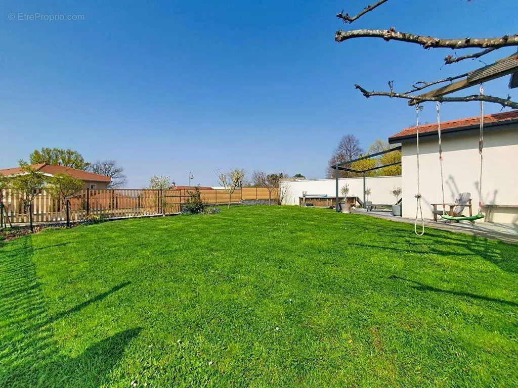 Jardin - Maison contemporaine avec piscine à Mions