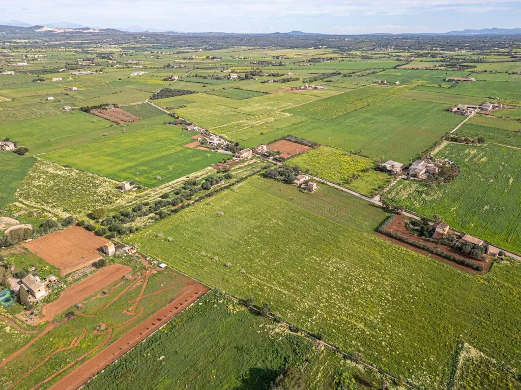 Aerial - Rustic Plot with Traditional Buildings in Campos