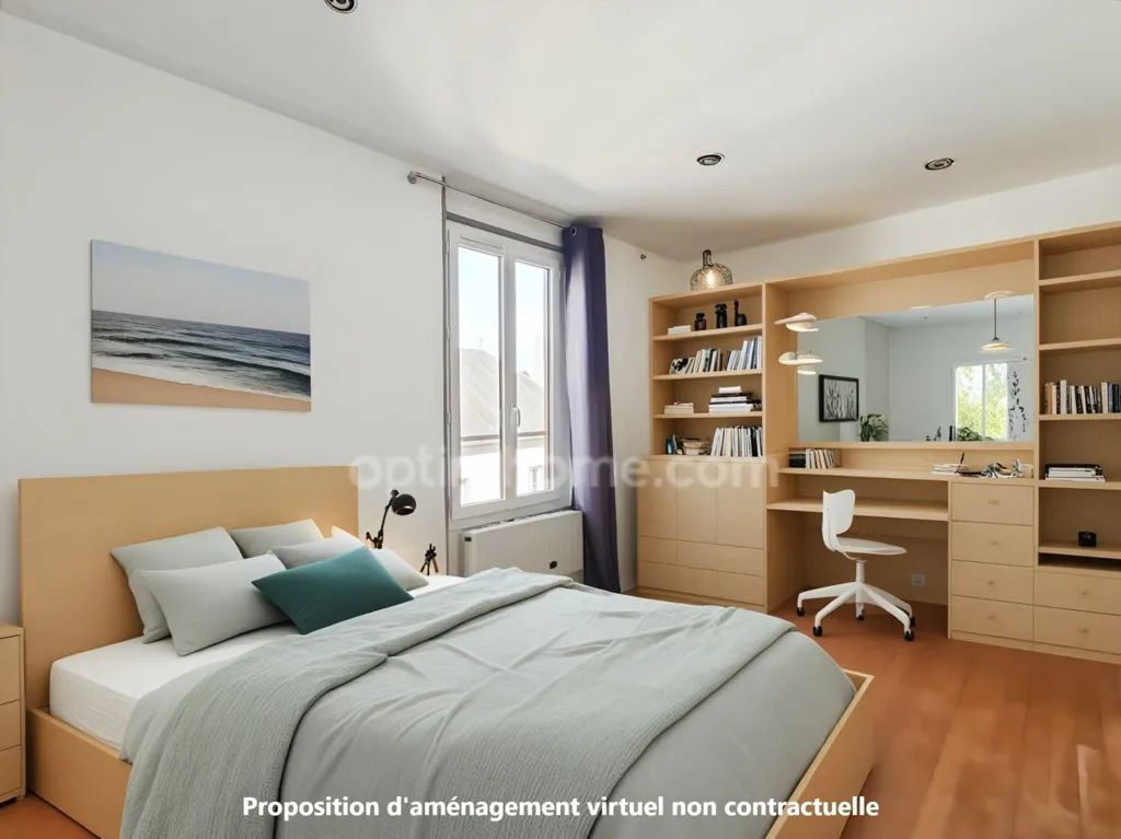 Chambres - Appartement 3 Pièces avec Potentiel Locatif à Bourges