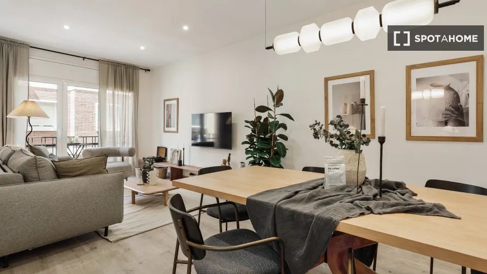 Sala da pranzo - Ample Apartment with Terrace in Vila de Gràcia