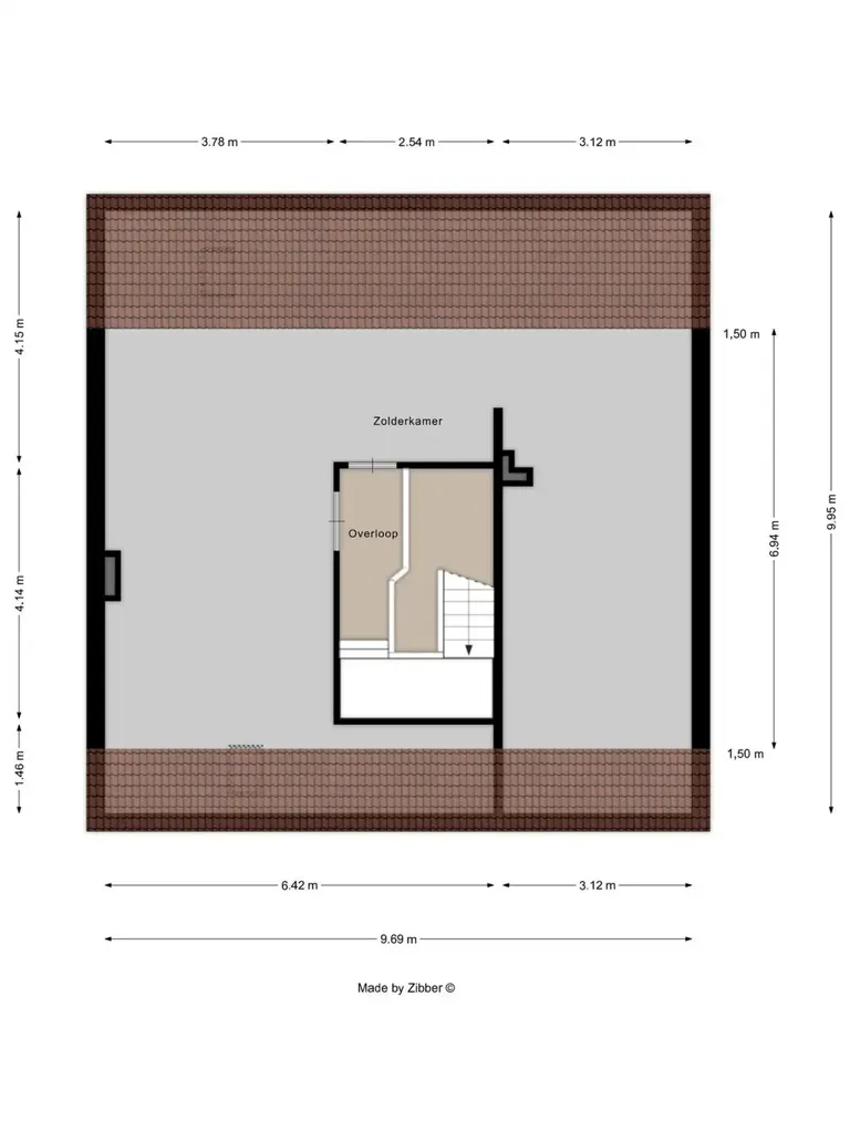 Plan - Maison avec Terrasse à Huizingen
