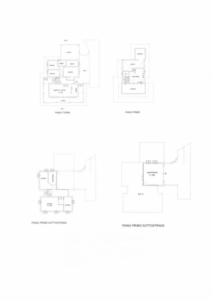 Plan - Luxury Villa with Pool in Brovello-Carpugnino