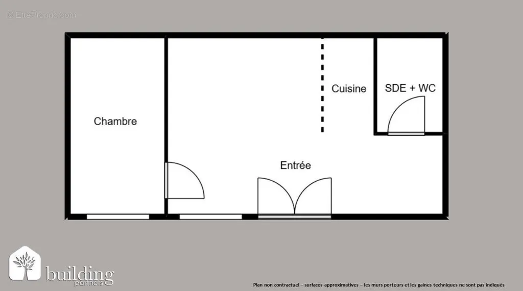 Plaan - Renovated 2-Bedroom Paris 16ème with Courtyard View