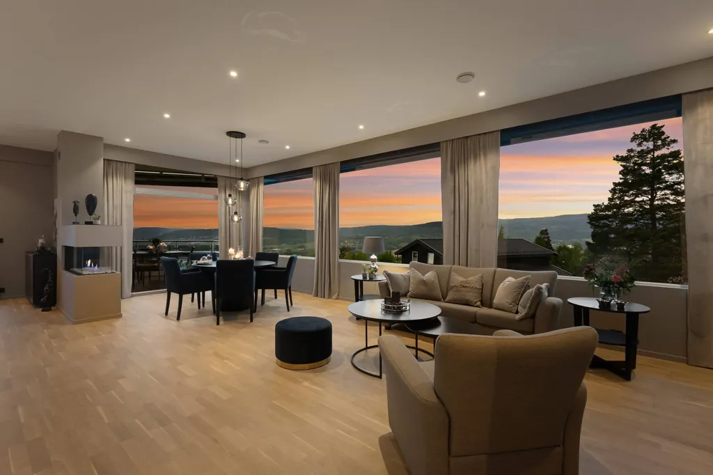 Séjour - Modern Villa with Pool in Lier
