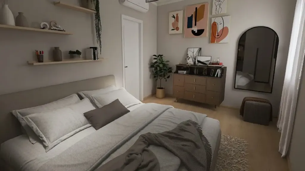 Chambres - Appartement 4 pièces à IT