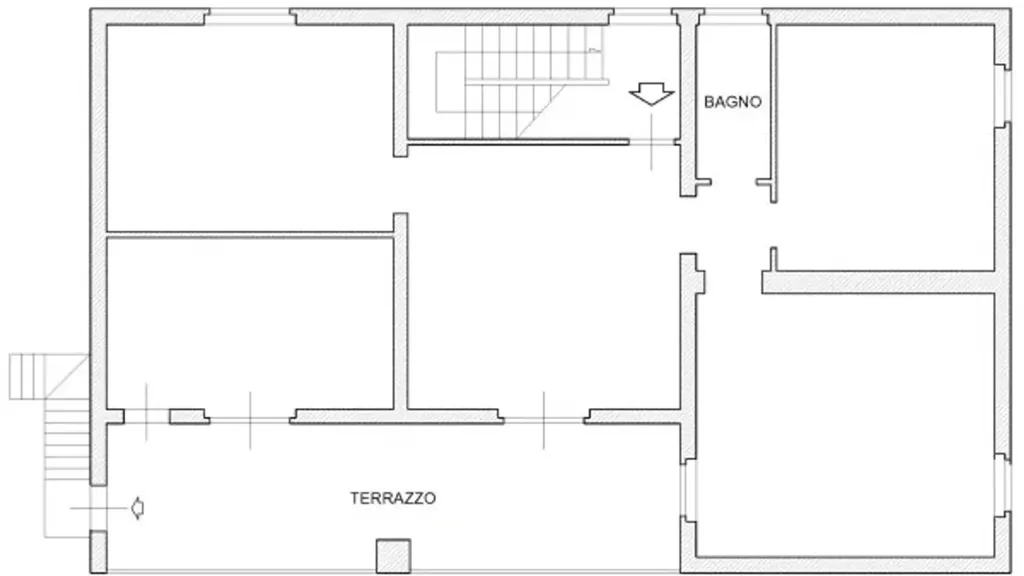 Plan - Bifamily House with Garden near Ticino Park, Cameri