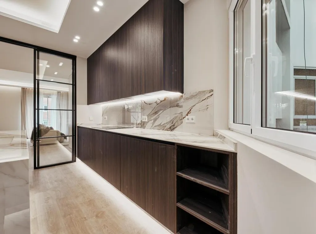 Cuisine - Spacious Apartment with Balcony in Madrid