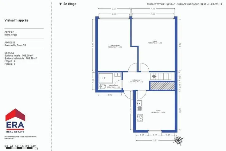 2-bedroom apartment in Vielsalm