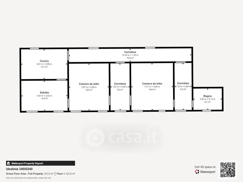 Plan - Apartment with Canal View in Venice