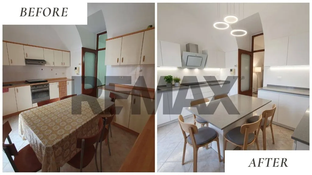 Cuisine - Ground Floor Apartment with Private Garden in Carbonara di Bari