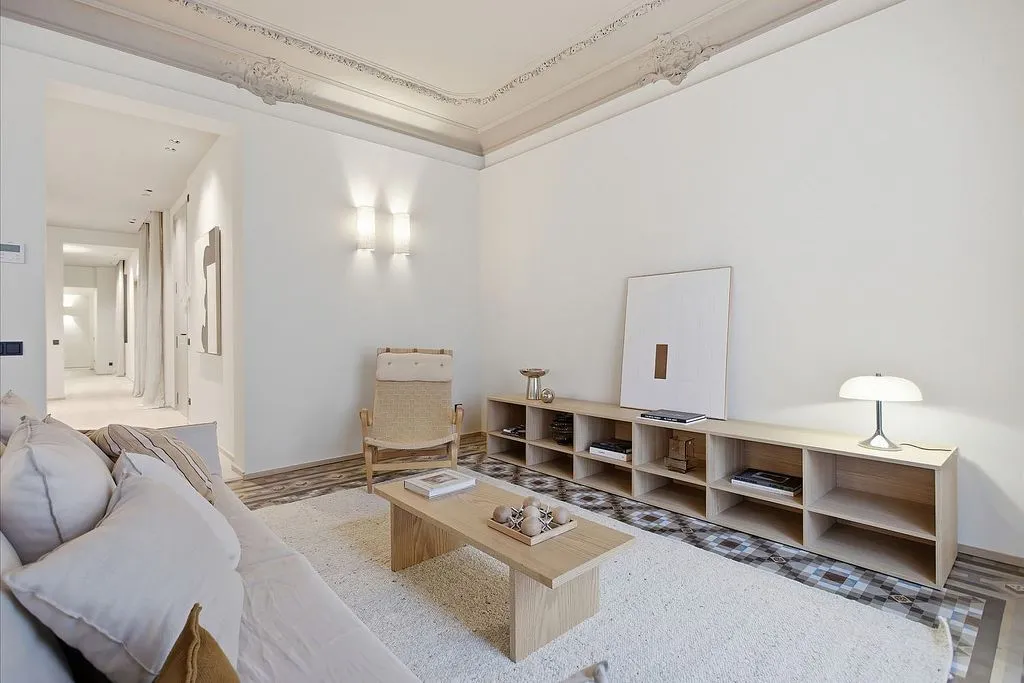 Séjour - Refurbished Flat in Modernist Building, Barcelona