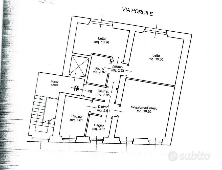 Plaan - Rationalised Apartment in Cagliari Centre