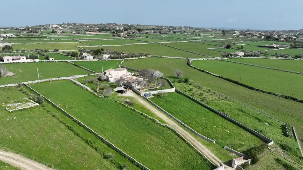 Aerial - Historic Stone Villa with Garden in Modica